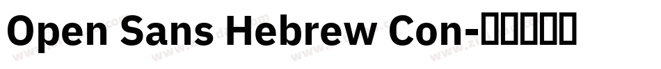 Open Sans Hebrew Con字体转换